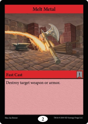 Fire Spell Melt Metal