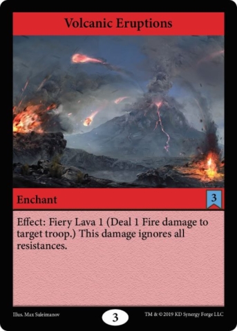 Fire Spell Volcanic Eruptions