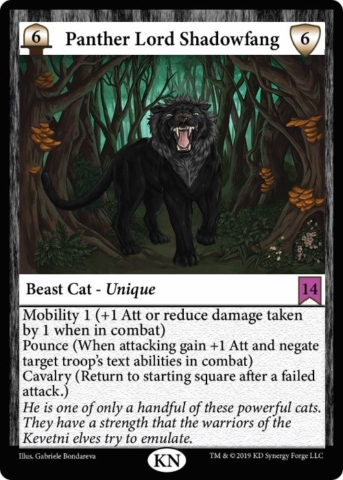 Kevetni Beast Troop Good Panther Lord Shadowfang