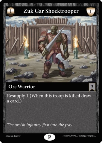 Orc Troop Evil Zuk Gar Shocktrooper