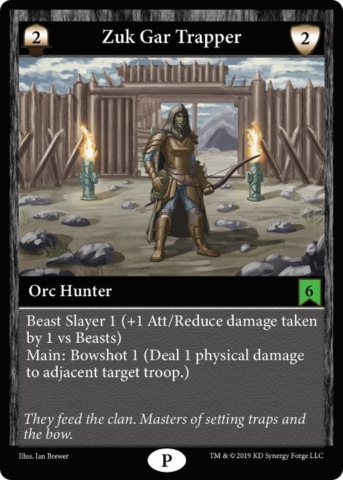 Orc Troop Evil Zuk Gar Trapper