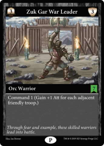 Orc Troop Evil Zuk Gar War Leader