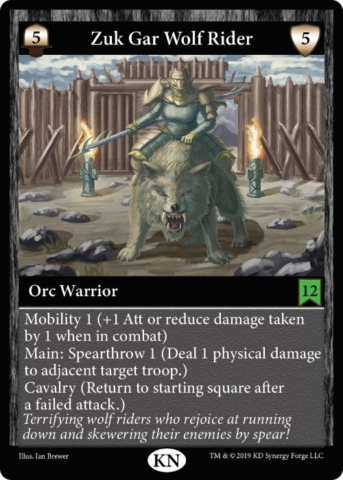 Orc Troop Evil Zuk Gar Wolf Rider