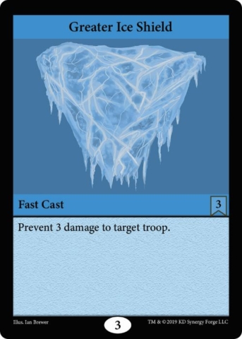 Water Spell Greater Ice Shield