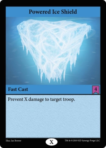 Water Spell Powered Ice Shield